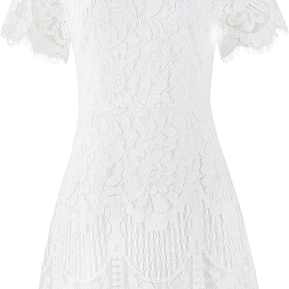 NWT MSLG Women's Elegant floral lace dress SZ Small - Picture 5 of 12